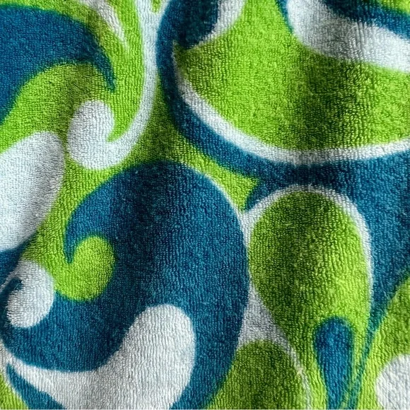 PINK Victoria's Secret Vintage Y2K Retro Hippie Paisley Swirl Terry Towel Pants - Picture 9 of 14